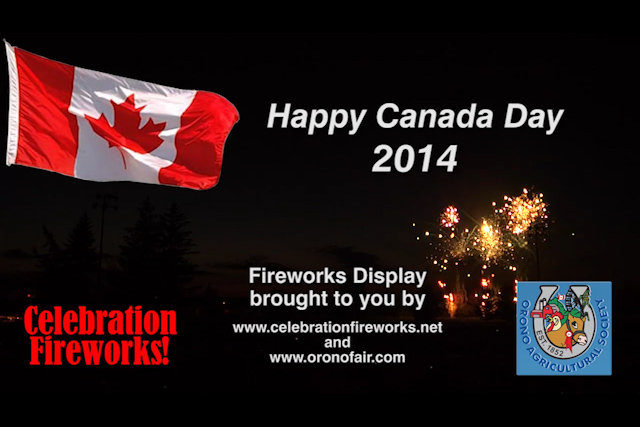 Canada Day Bowmanville 2014, Celebration Fireworks Lights Up the Night!