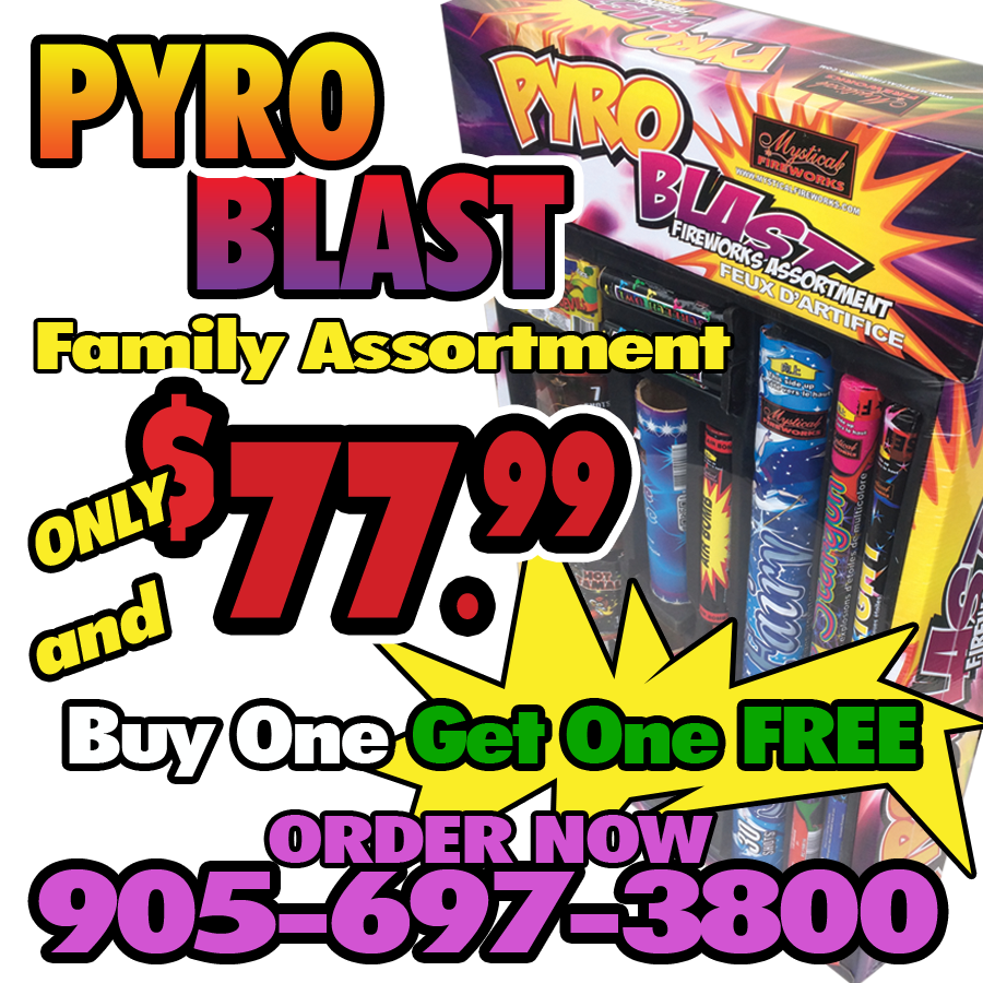 Pyro Blast Family Fireworks Assortment BOGO Special