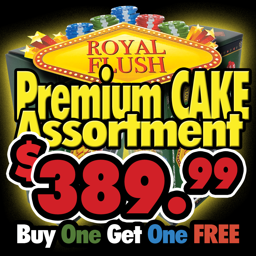 Competition Killer PREMIUM Cake Assortment - Family Fireworks BOGO Special